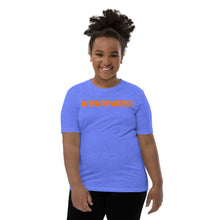Load image into Gallery viewer, Jax Nutrition Orange #fueledbyjax Youth Short Sleeve Premium Tee (Bella + Canvas 3001Y)
