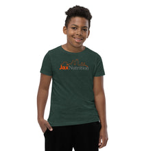 Load image into Gallery viewer, Jax Nutrition Full Color Logo Youth Premium Short Sleeve Tee (Bella + Canvas 3001Y)
