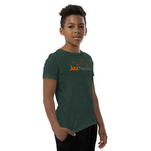 Load image into Gallery viewer, Jax Nutrition Full Color Logo Youth Premium Short Sleeve Tee (Bella + Canvas 3001Y)
