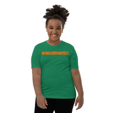 Load image into Gallery viewer, Jax Nutrition Orange #fueledbyjax Youth Short Sleeve Premium Tee (Bella + Canvas 3001Y)
