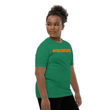 Load image into Gallery viewer, Jax Nutrition Orange #fueledbyjax Youth Short Sleeve Premium Tee (Bella + Canvas 3001Y)
