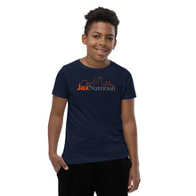 Load image into Gallery viewer, Jax Nutrition Full Color Logo Youth Premium Short Sleeve Tee (Bella + Canvas 3001Y)

