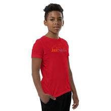 Load image into Gallery viewer, Jax Nutrition Full Color Logo Youth Premium Short Sleeve Tee (Bella + Canvas 3001Y)

