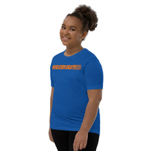 Load image into Gallery viewer, Jax Nutrition Orange #fueledbyjax Youth Short Sleeve Premium Tee (Bella + Canvas 3001Y)
