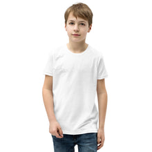 Load image into Gallery viewer, Jax Nutrition White Logo Youth Short Sleeve T-Shirt ( Bella + Canvas 3001Y)
