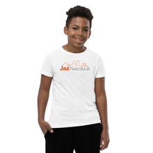 Load image into Gallery viewer, Jax Nutrition Full Color Logo Youth Premium Short Sleeve Tee (Bella + Canvas 3001Y)
