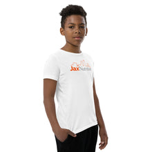 Load image into Gallery viewer, Jax Nutrition Full Color Logo Youth Premium Short Sleeve Tee (Bella + Canvas 3001Y)
